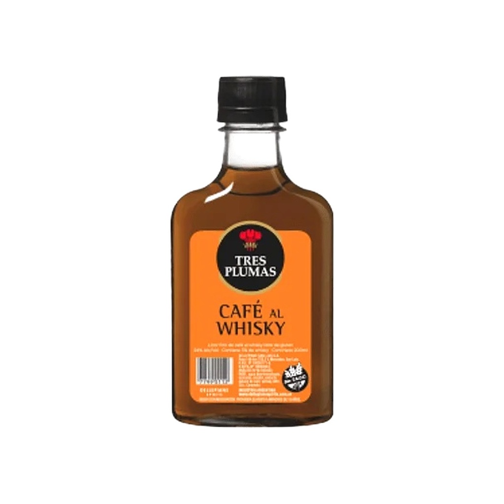 [50194] TRES PLUMAS 200CC - CAFE WHISKY
