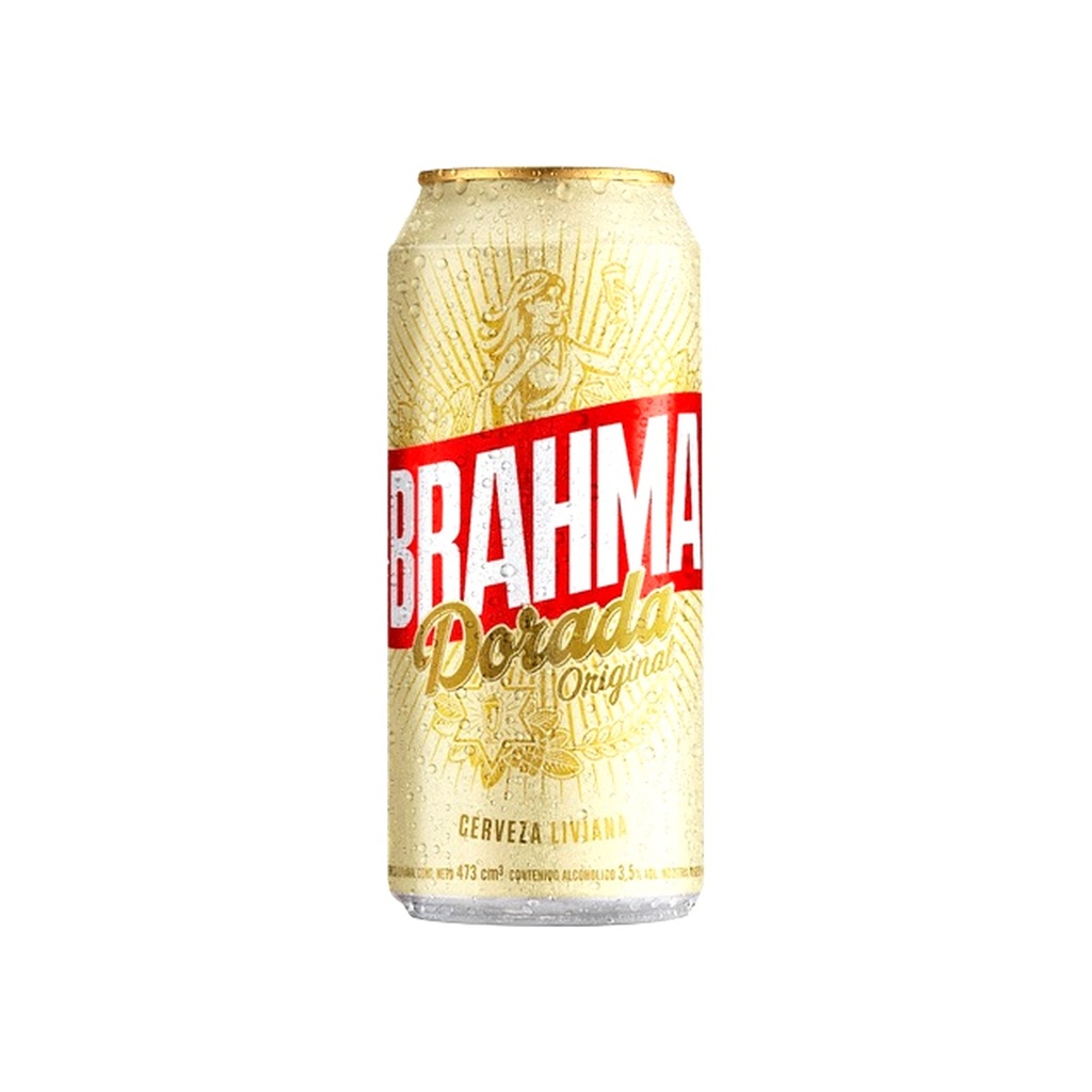 [760] BRAHMA LATA 473CC - DORADA