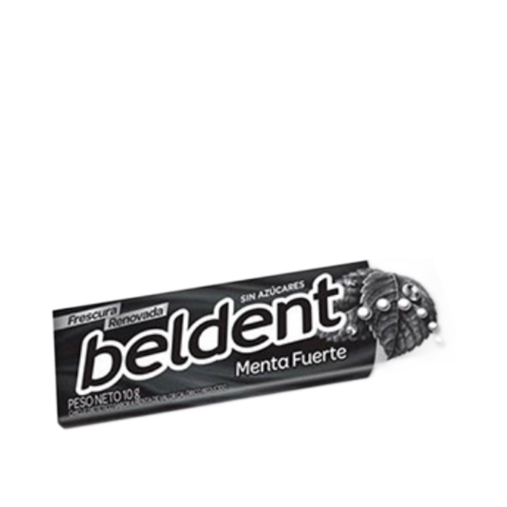 [50206] CHICLE BELDENT 10GRS - MENTA FUERTE